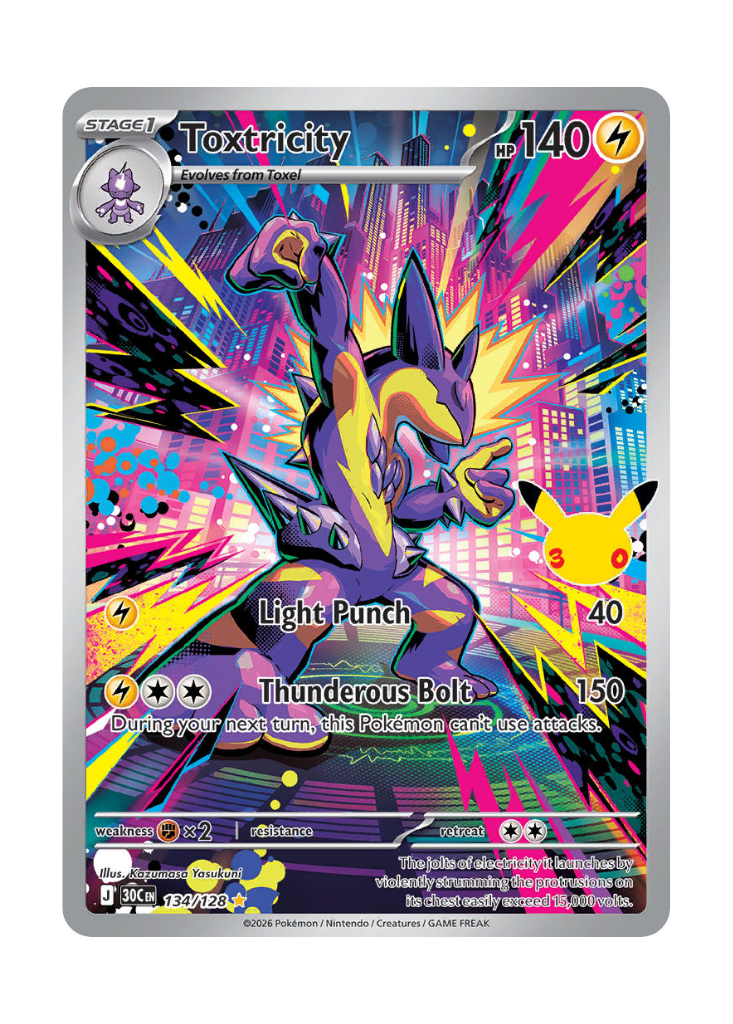 30th Celebration: Toxtricity Illustration Rare - 134/128