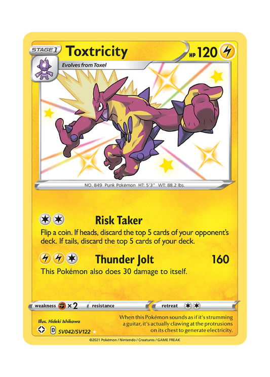 Shining Fates: Toxtricity Shiny Rare - SV042/SV122