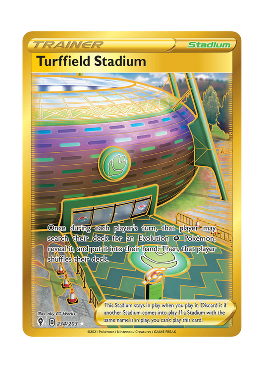 Evolving Skies: Turffield Stadium Secret Rare - 234/203