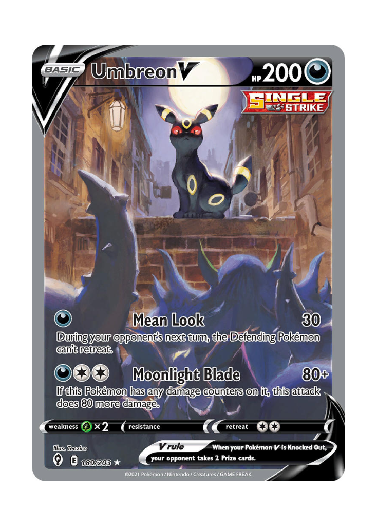 Evolving Skies: Umbreon V Alternate Full Art - 189/203