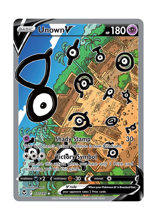 Silver Tempest: Unown V Alternate Full Art - 177/195