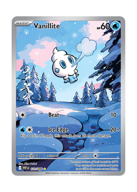 White Flare: Vanillite Illustration Rare - 111/086