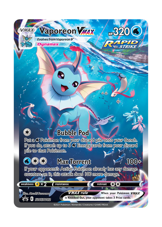 Sword & Shield Promos: Vaporeon VMAX - SWSH182