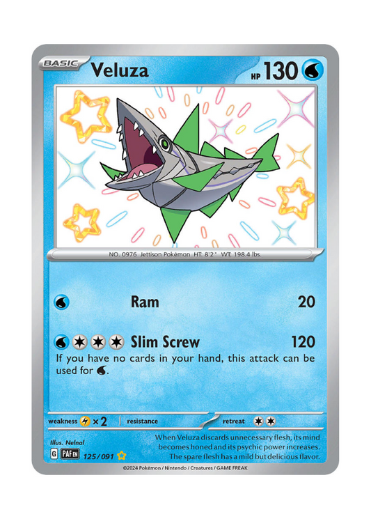 Paldean Fates: Veluza Shiny Rare - 125/091