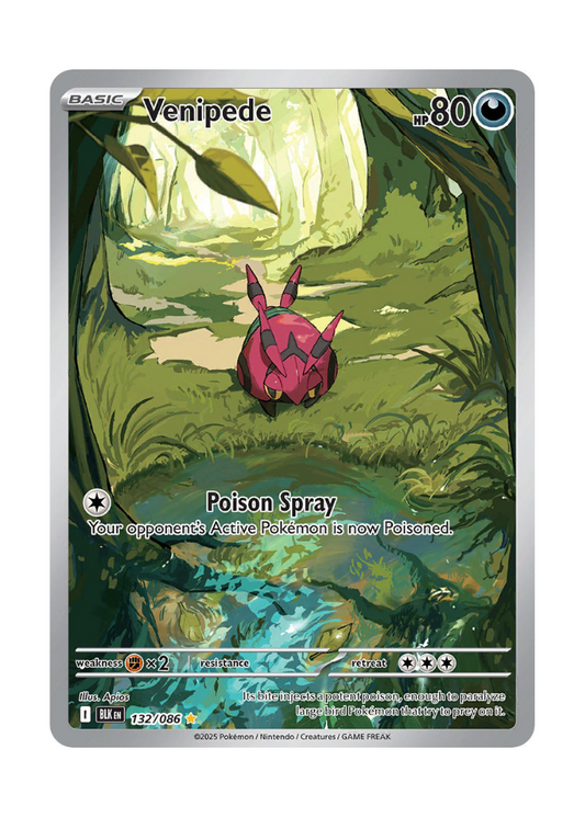 Black Bolt: Venipede Illustration Rare - 132/086