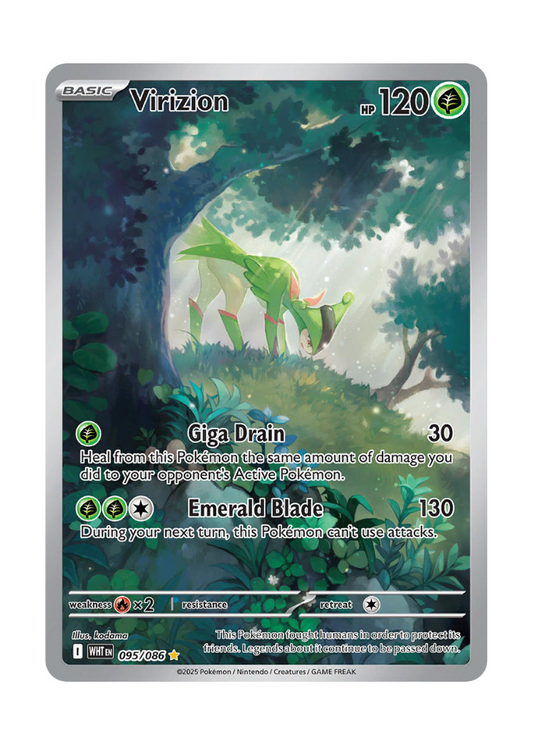 White Flare: Virizion Illustration Rare - 095/086