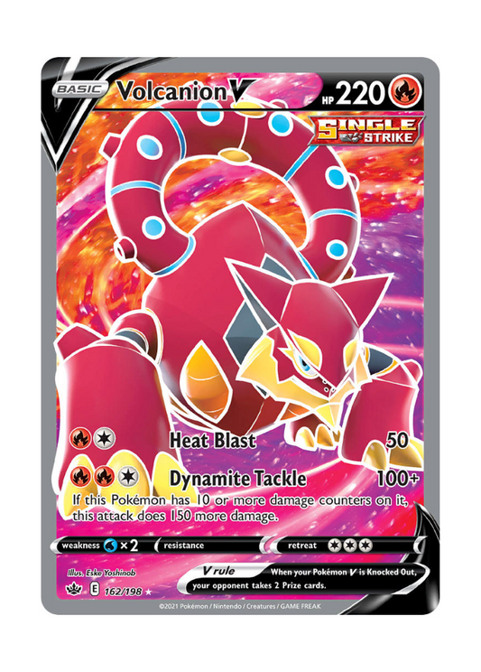 Chilling Reign: Volcanion V Full Art - 162/198