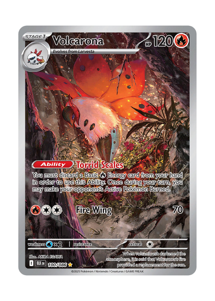 Black Bolt: Volcarona Illustration Rare - 100/086