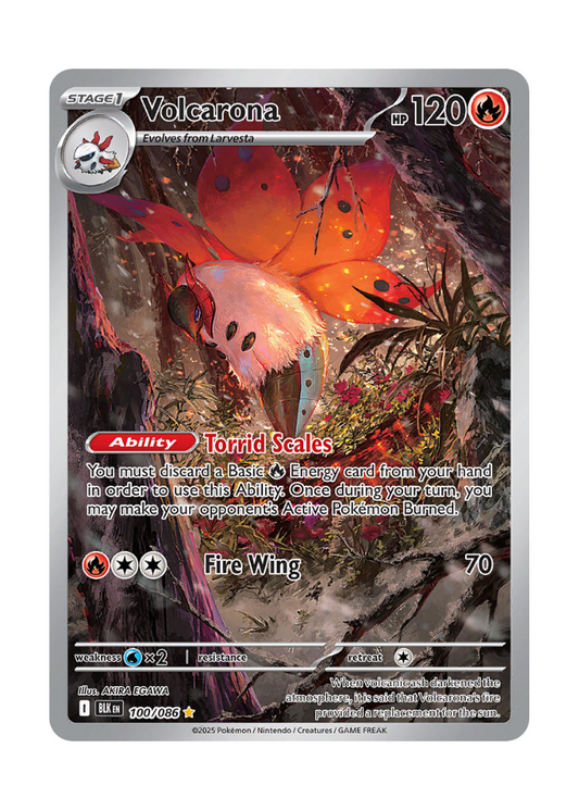 Black Bolt: Volcarona Illustration Rare - 100/086