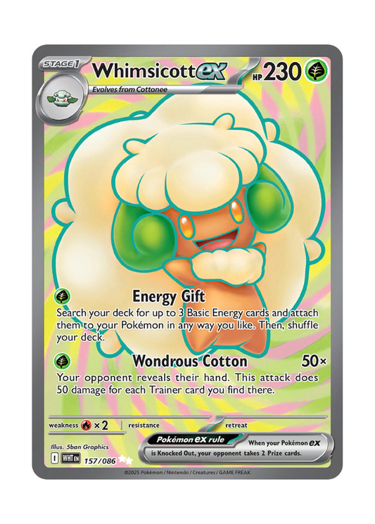 White Flare: Whimsicott ex Full Art - 157/086