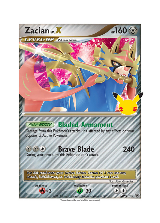 Sword & Shield Promos: Zacian LV.X - SWSH135