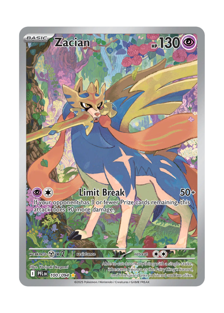 Phantasmal Flames: Zacian Illustration Rare - 100/094