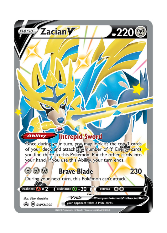 Sword & Shield Promos: Zacian V - SWSH292