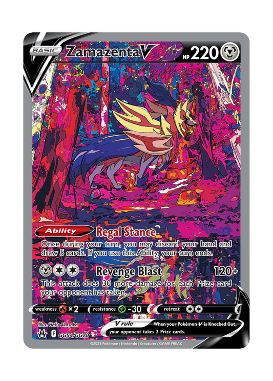 Crown Zenith: Zamazenta V Galarian Gallery - GG54/GG70