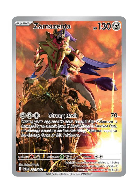 Destined Rivals: Zamazenta Illustration Rare - 201/182