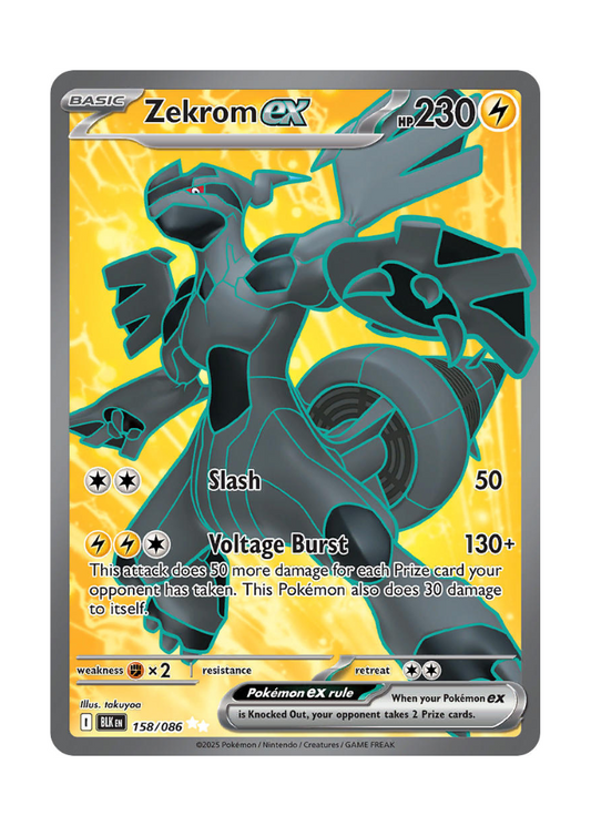 Black Bolt: Zekrom ex Full Art - 158/086