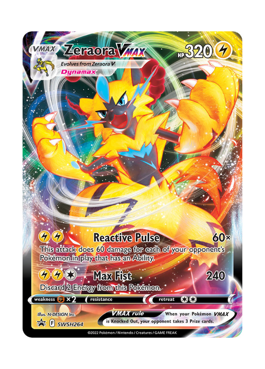 Sword & Shield Promos: Zeraora VMAX - SWSH264