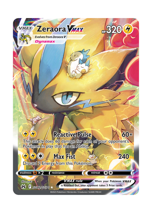 Crown Zenith: Zeraora VMAX Galarian Gallery - GG42/GG70