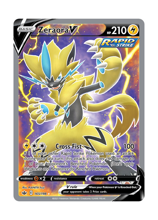 Chilling Reign: Zeraora V Full Art - 165/198