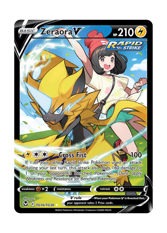 Silver Tempest: Zeraora V Trainer Gallery - TG16/TG30