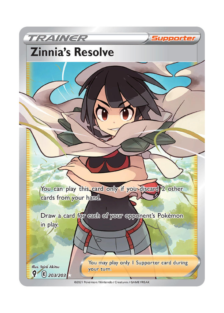 Evolving Skies: Zinnia's Resolve Full Art - 203/203