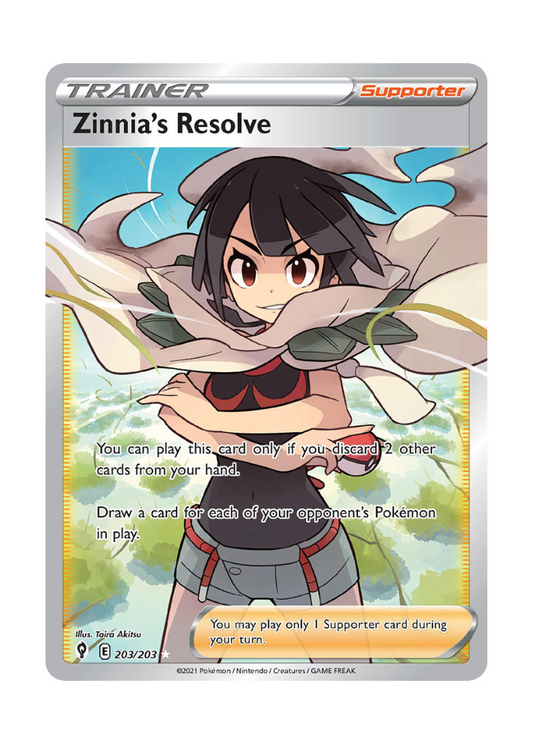 Evolving Skies: Zinnia's Resolve Full Art - 203/203