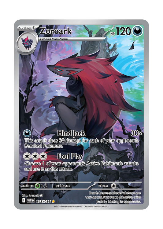 White Flare: Zoroark Illustration Rare - 143/086